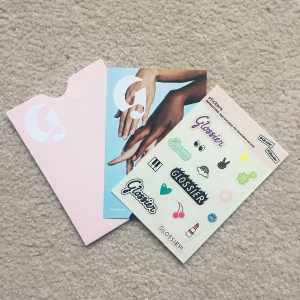 [NEW] Glossier Pouch and Sticker Bundle - Picture 2 of 2